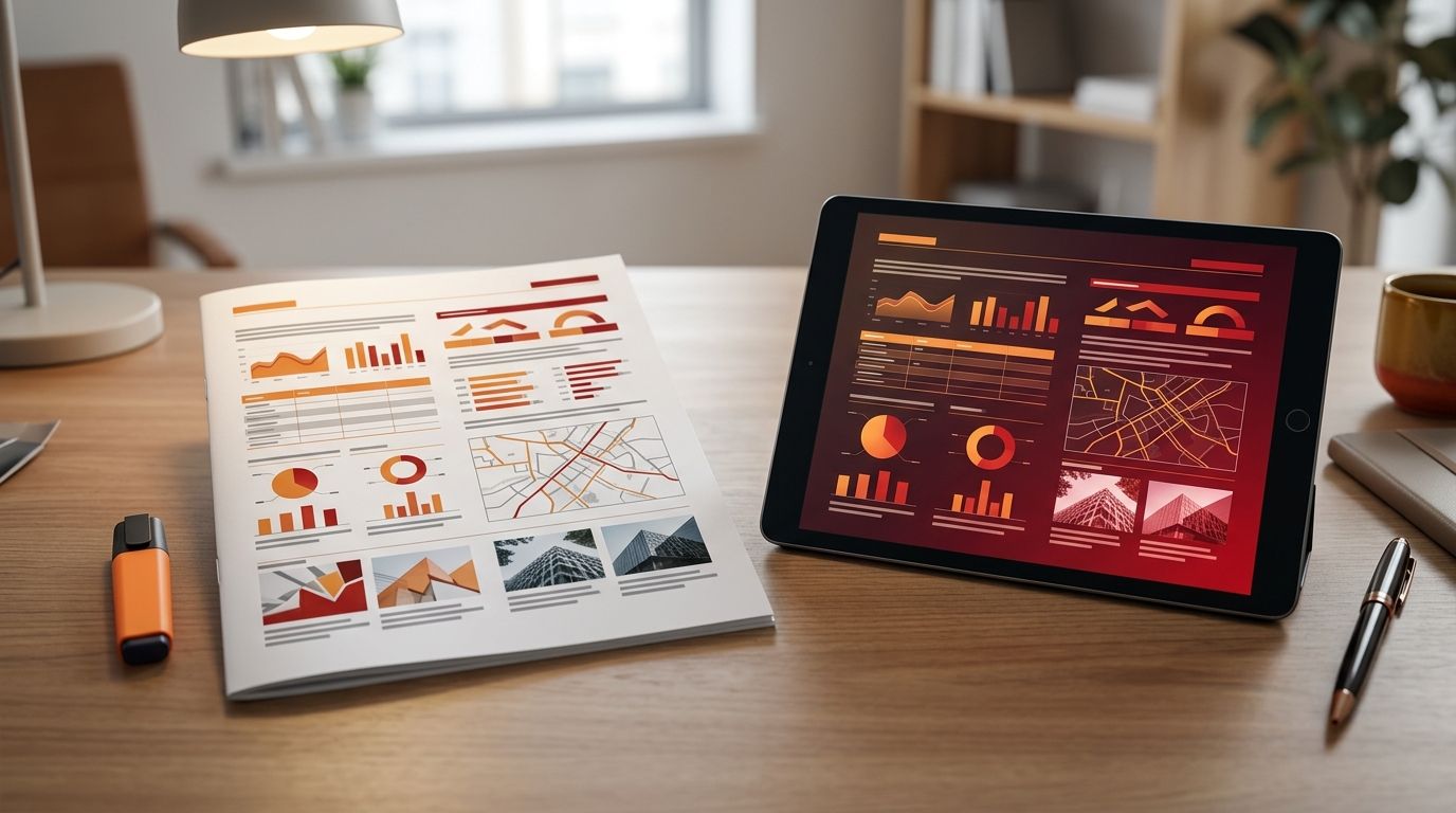 Informe técnico impreso y en tablet